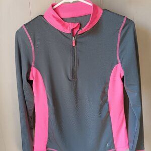 Long Sleeve Danskin shirts Kids size Xlarge 14/16. Grey and pink